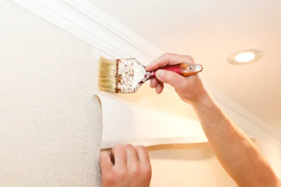 Pose de papier peint à Épervans — revêtements muraux et toiles de verre